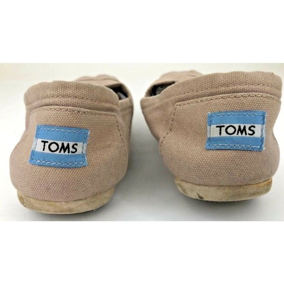 Women's Tan Classic Toms Size 7 With Patterned Inside - Picture 3 of 7
